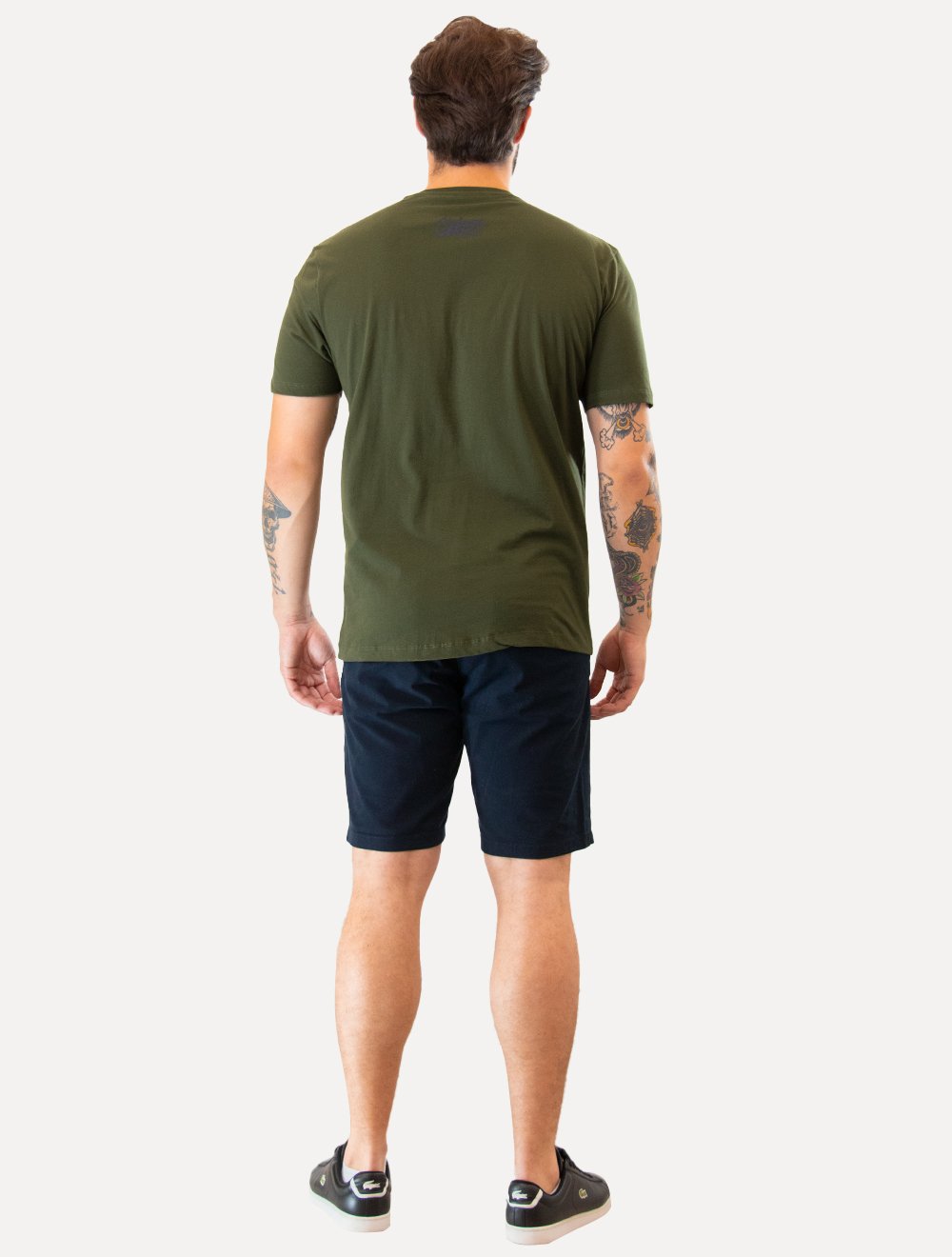 Camiseta Guess Masculina Los Angeles Skyscraper Verde Escuro