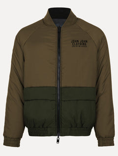 Jaqueta John John Masculina Reta Double Liam Logo Cinza