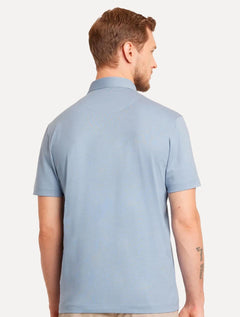 Polo Aramis Masculina Regular Basic Piquet Azul Médio