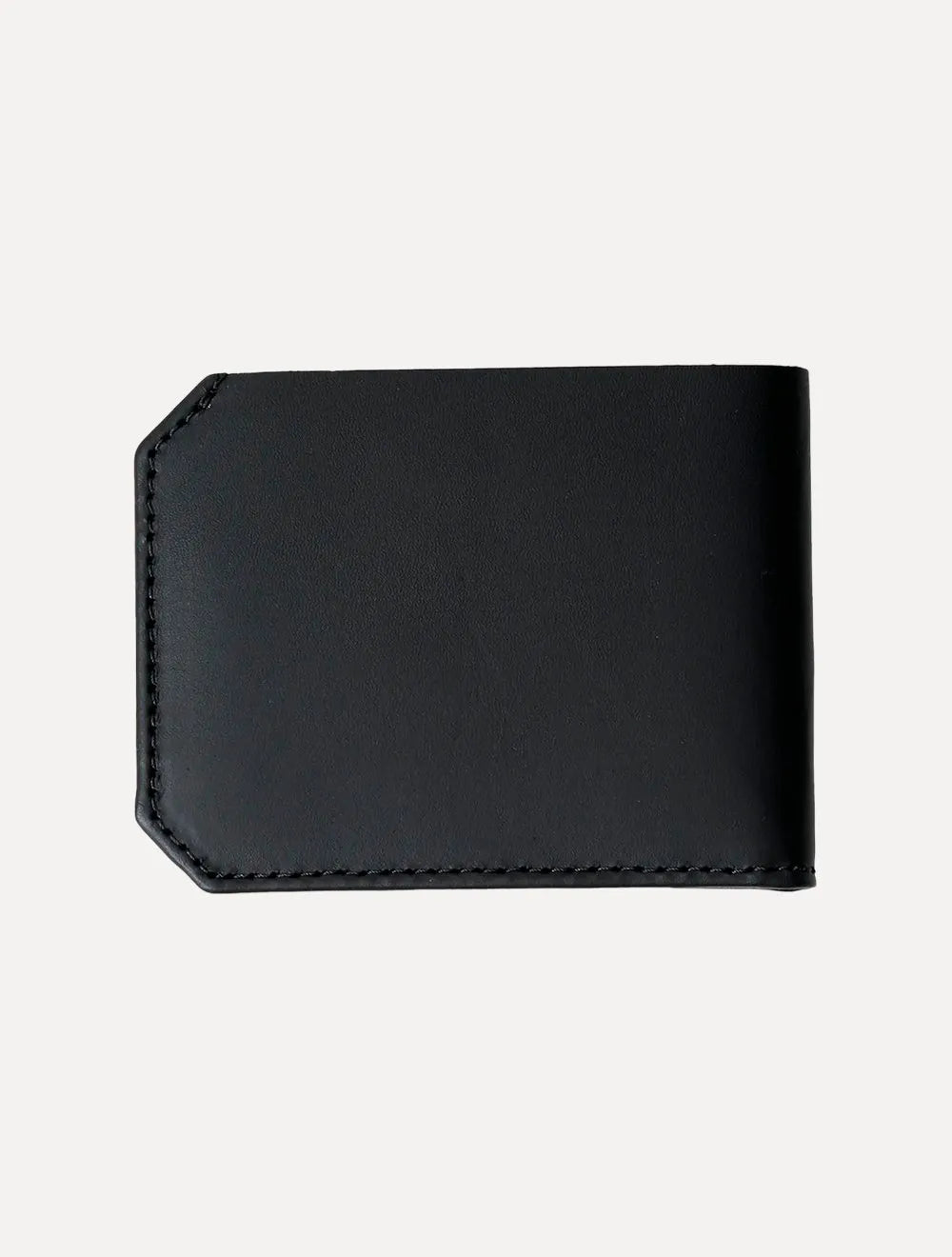 Carteira John John Masculina Couro Joshua Key Metal Preta