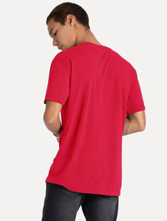 Camiseta Tommy Jeans Masculina Regular Grunge Arch Vermelha
