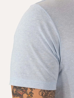 Camiseta John John Regular Beach Chair Azul Claro Mescla