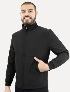 Jaqueta Aramis Masculina Nylon Dupla Face Dark Brown Liquid Repeller Preta