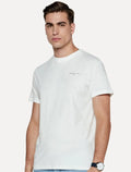Camiseta Tommy Jeans Masculina Slim Linear Chest Branca