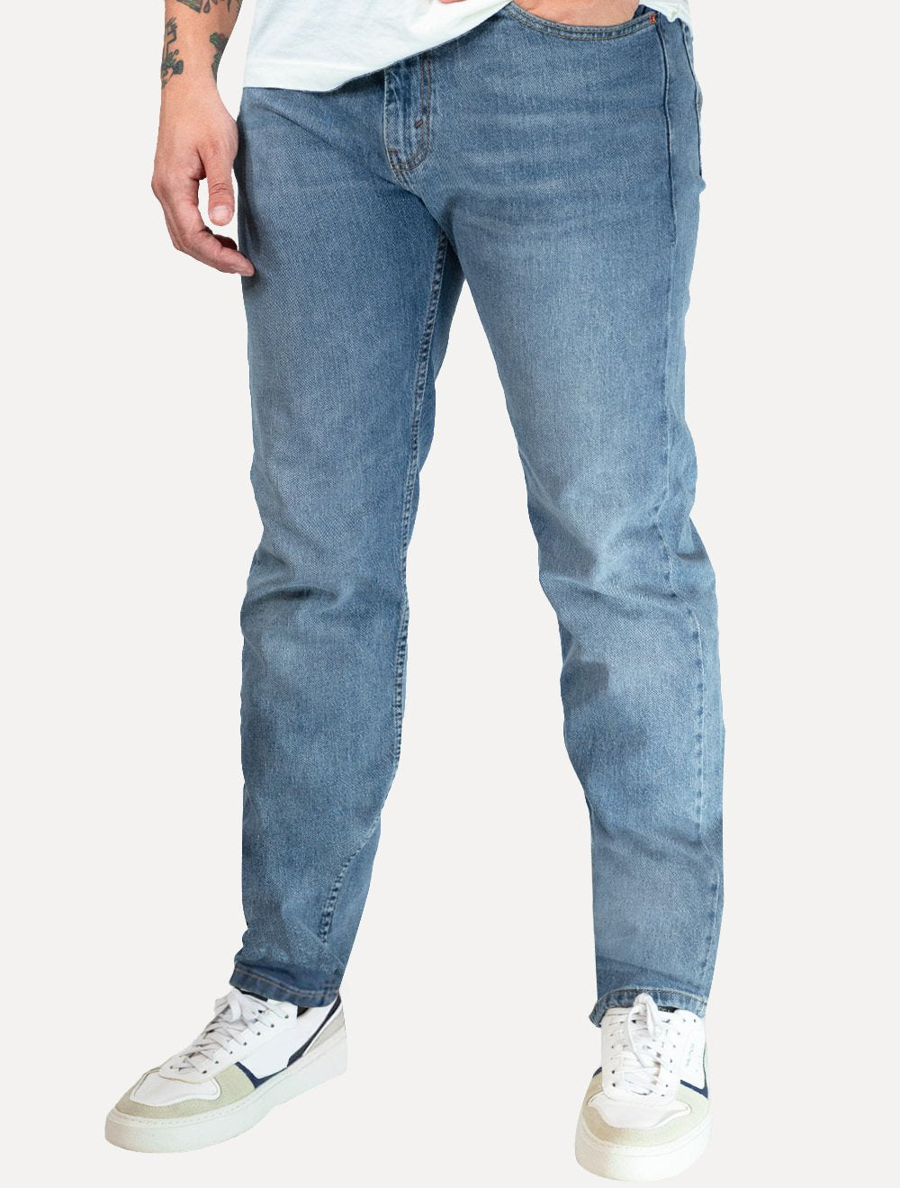 Calça Levis Jeans Masculina 505 Regular Custom Denim Azul
