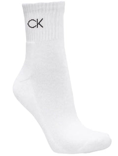 Meia Calvin Klein Esportiva Cano Médio CK Branca 1UN