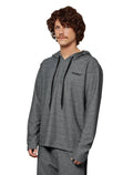 Moletom John John Masculino Stripe Hoodie Cinza Mescla