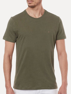 Camiseta Aramis Masculina Basic Lisa Verde Militar