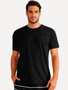 Camiseta Nautica Masculina Red Icon Preta