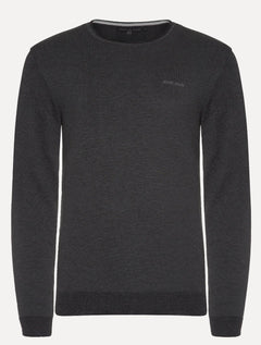 Suéter John John Masculino Tricot New Basic Cinza Escuro Mescla