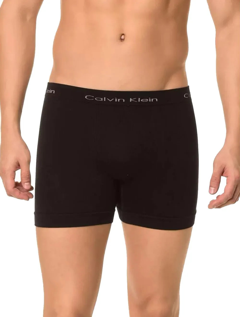 Cuecas Calvin Klein Trunk Micromodal Seamless Preta/Cinza Mescla Pack 2UN