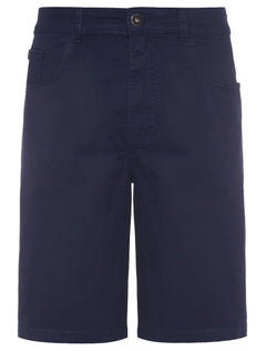 Bermuda Ellus Sarja Masculina Color Canvas Rock 5 Pockets Azul Marinho