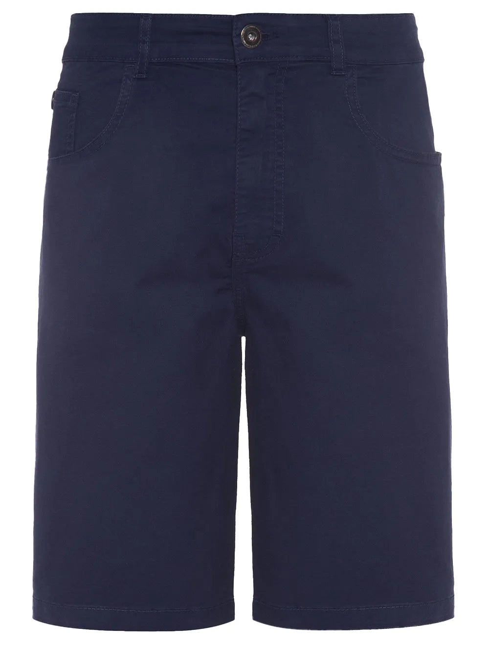 Bermuda Ellus Sarja Masculina Color Canvas Rock 5 Pockets Azul Marinho