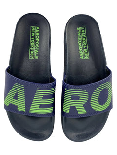 Chinelo Aeropostale Masculino Slide Aero 1987 Azul Marinho