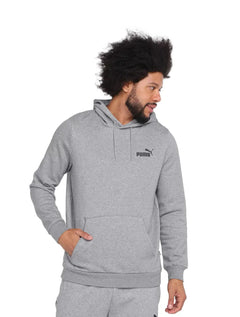 Moletom Puma Masculino Hoodie Essentials Small Logo Cinza Mescla