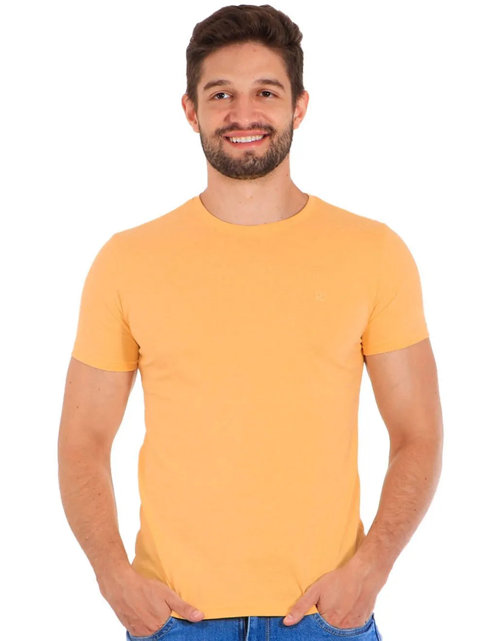Camiseta Disky Masculina Essential Amarela