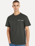 Camiseta Tommy Jeans Masculina Classic Linear Embroidered Chest Chumbo