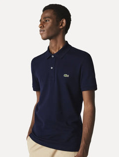Polo Lacoste Masculina Slim Fit Classic Azul Marinho