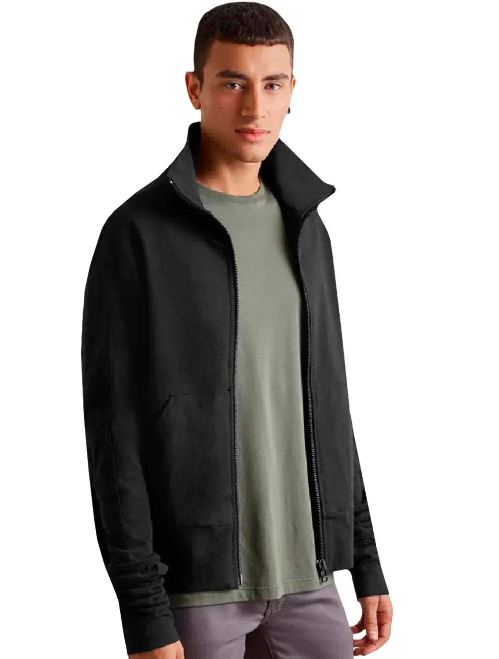 Casaco Reserva Masculino Desfibrado Stoned Preto