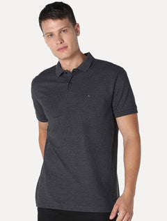 Polo Aramis Masculina Basic Piquet Grafite Mescla
