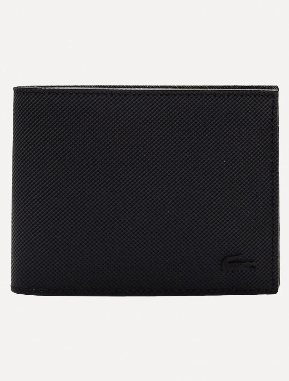 Carteira Lacoste Masculina Classic Bifold Petit Piquet Preta