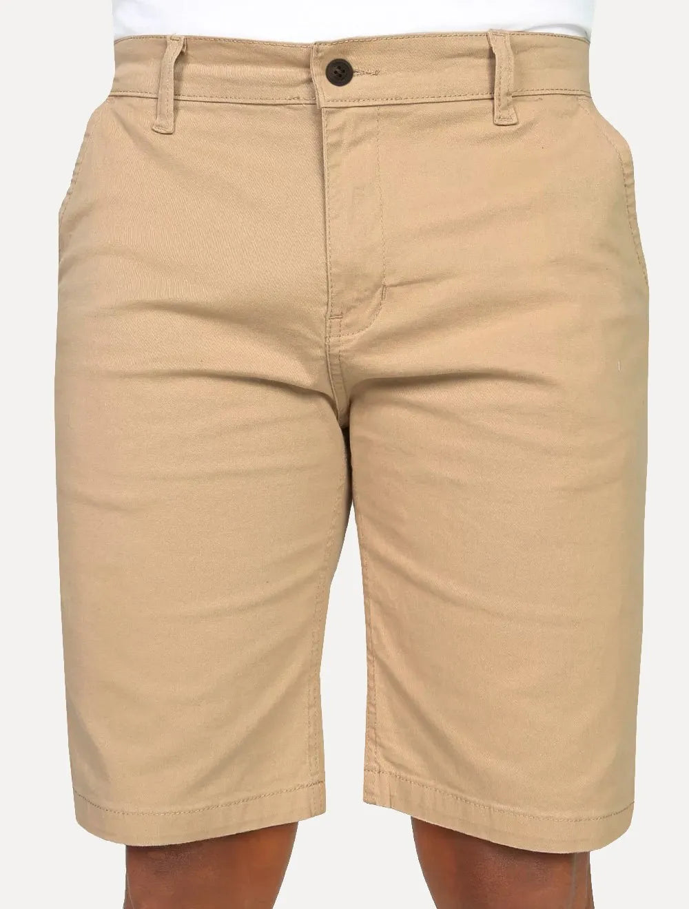 Bermuda Tommy Hilfiger Masculina de Sarja Stretch Cáqui Claro