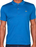 Polo Lacoste Masculina Malha Regular Fit Light Pima Cotton Azul Claro