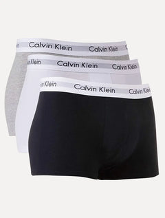 Cuecas Calvin Klein Underwear Plus Trunk Stretch Branca/ Preta/ Mescla Pack 3UN