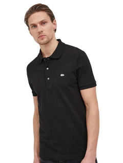 Polo Lacoste Masculina Piquet Slim Fit Stretch Preta