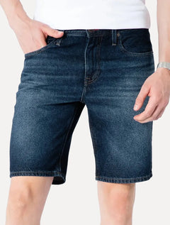Bermuda Tommy Hilfiger Jeans Masculina Straight Brooklyn Boston Azul