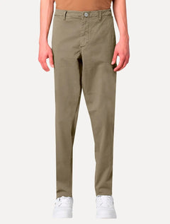 Calça Tommy Hilfiger Masculina Sarja Regular Fit Normal Rise Cáqui