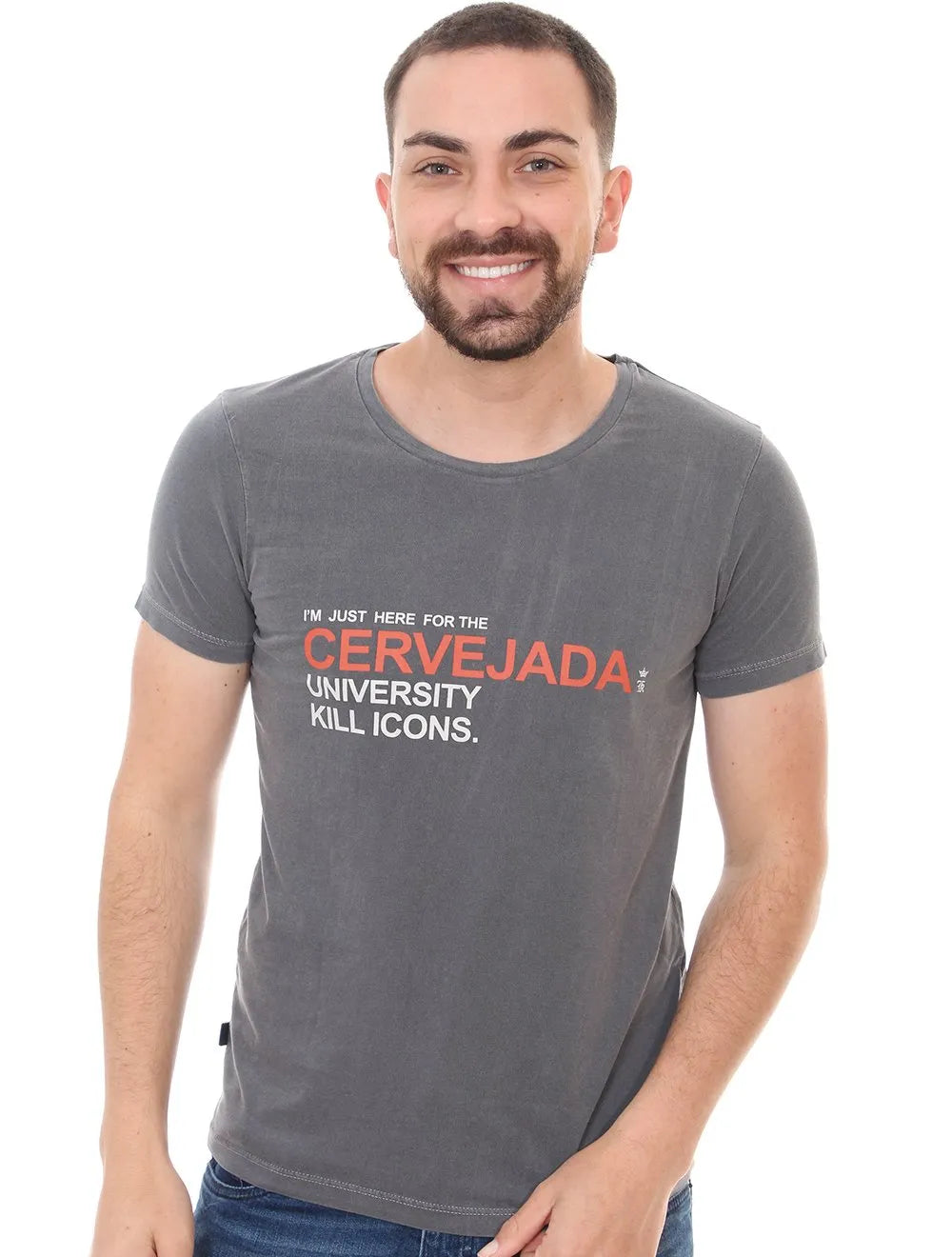 Camiseta Sergio K Masculina Cervejada Grafite