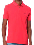 Polo Calvin Klein Masculina Omega Logo Rosa Cerise