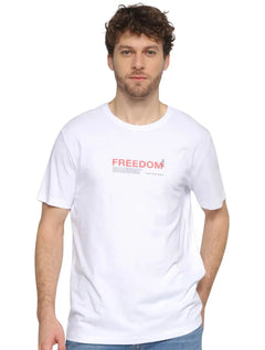Camiseta Calvin Klein Jeans Masculina Freedom 78/23 Branca