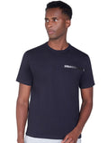 Camiseta Dudalina Masculina Regular Antiviral Logo Transfer Azul Marinho