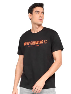 Camiseta Colcci Masculina Regular Keep Growing Preta