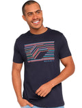 Camiseta Aramis Masculina Cubo Vazado Azul Marinho