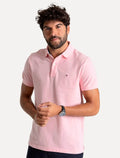Polo Tommy Hilfiger Masculina Fit Ivy Rosa