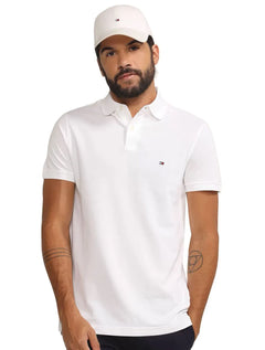 Polo Tommy Hilfiger Masculina Fit Ivy Branca