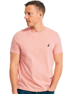 Camiseta Nautica Masculina Dark Icon Rosa Claro