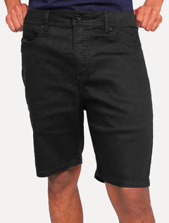 Bermuda Reserva Masculina Sarja Color Preta