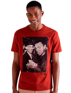 Camiseta Reserva Masculina Influencers Print Bordô