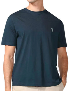 Camiseta Aleatory Masculina Grey Icon Azul Marinho Oxford
