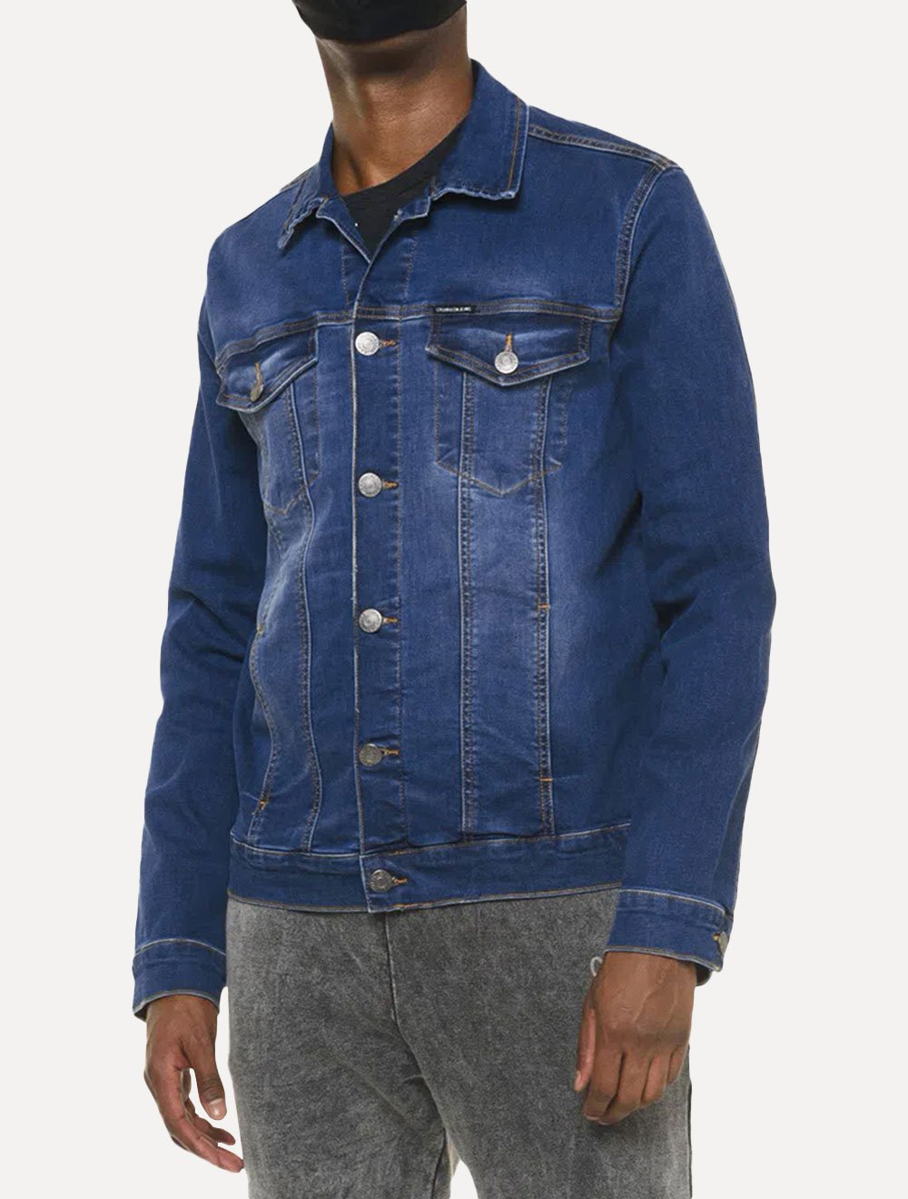 Jaqueta Calvin Klein Jeans Masculina Trucker Essential Azul Médio
