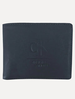 Carteira Calvin Klein Jeans Couro CKJ New York Azul Marinho