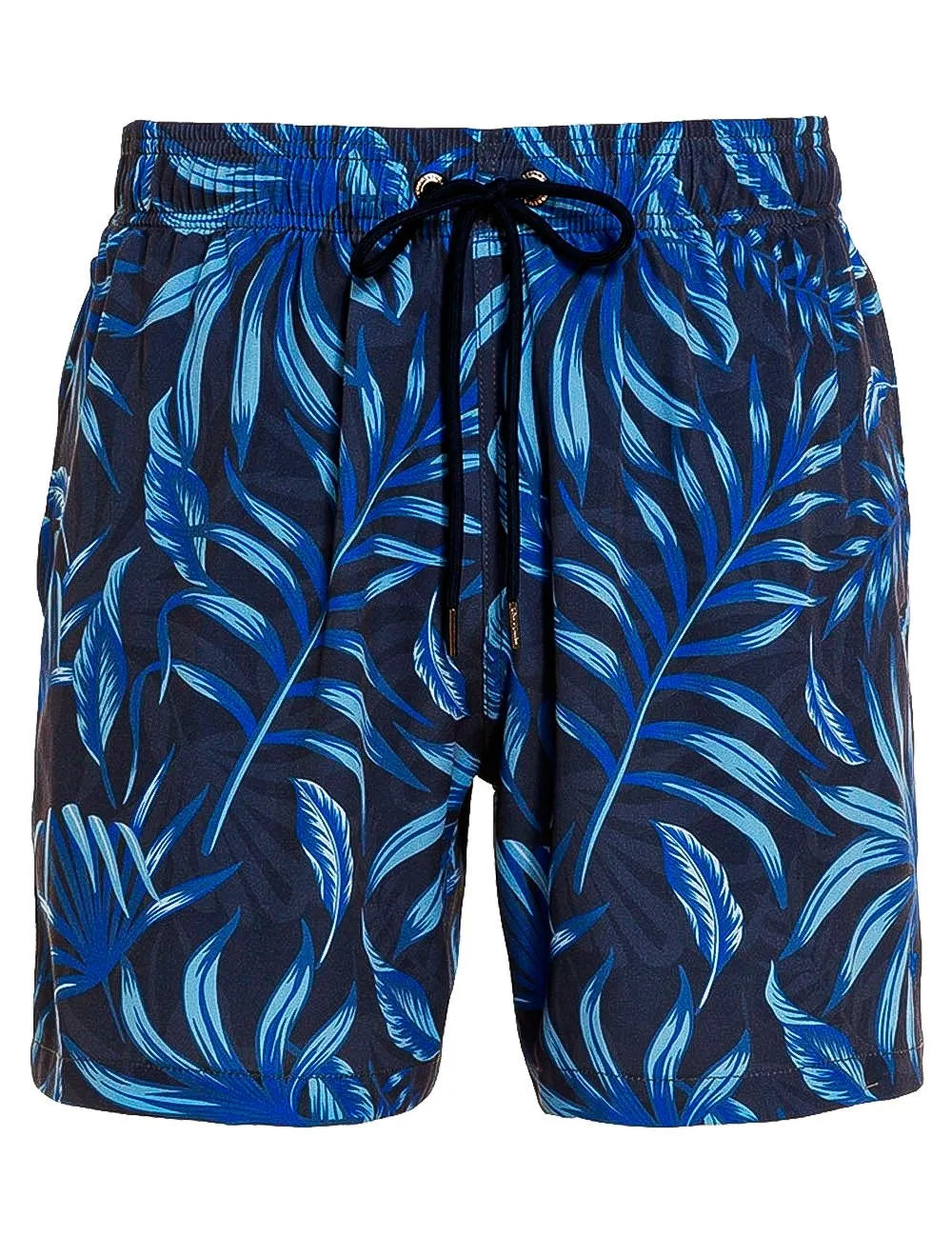 Short Dudalina Masculino D'Água Floral Azul Escuro