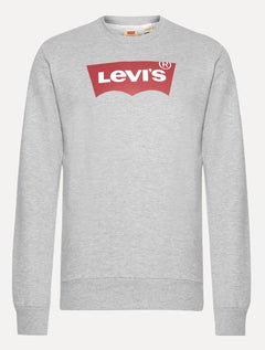 Moletom Levis Masculino Crewneck Batwing Cinza Mescla
