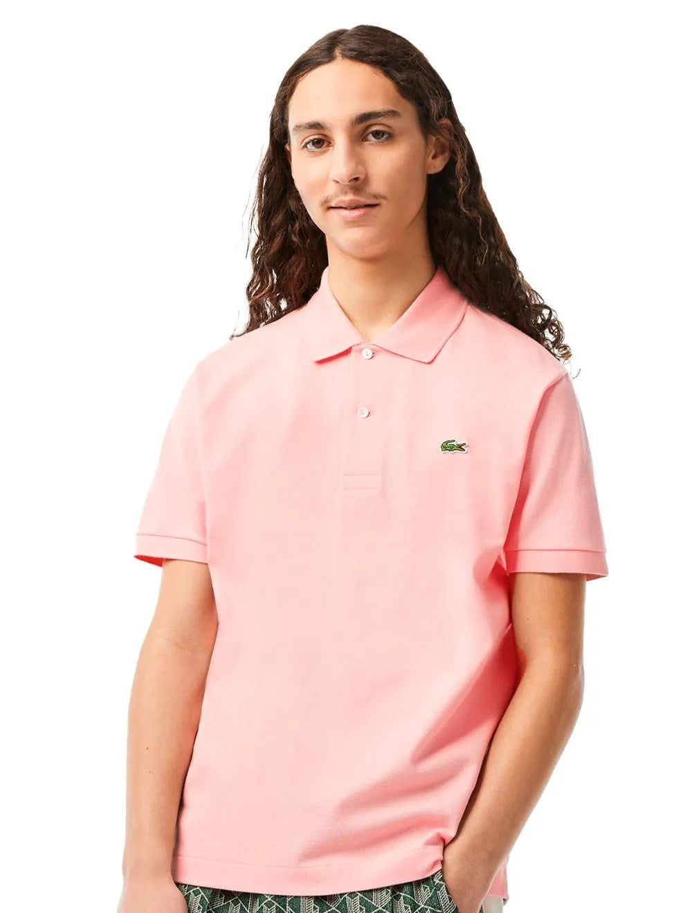 Polo Lacoste Masculina L.12.12 Rosa Blush