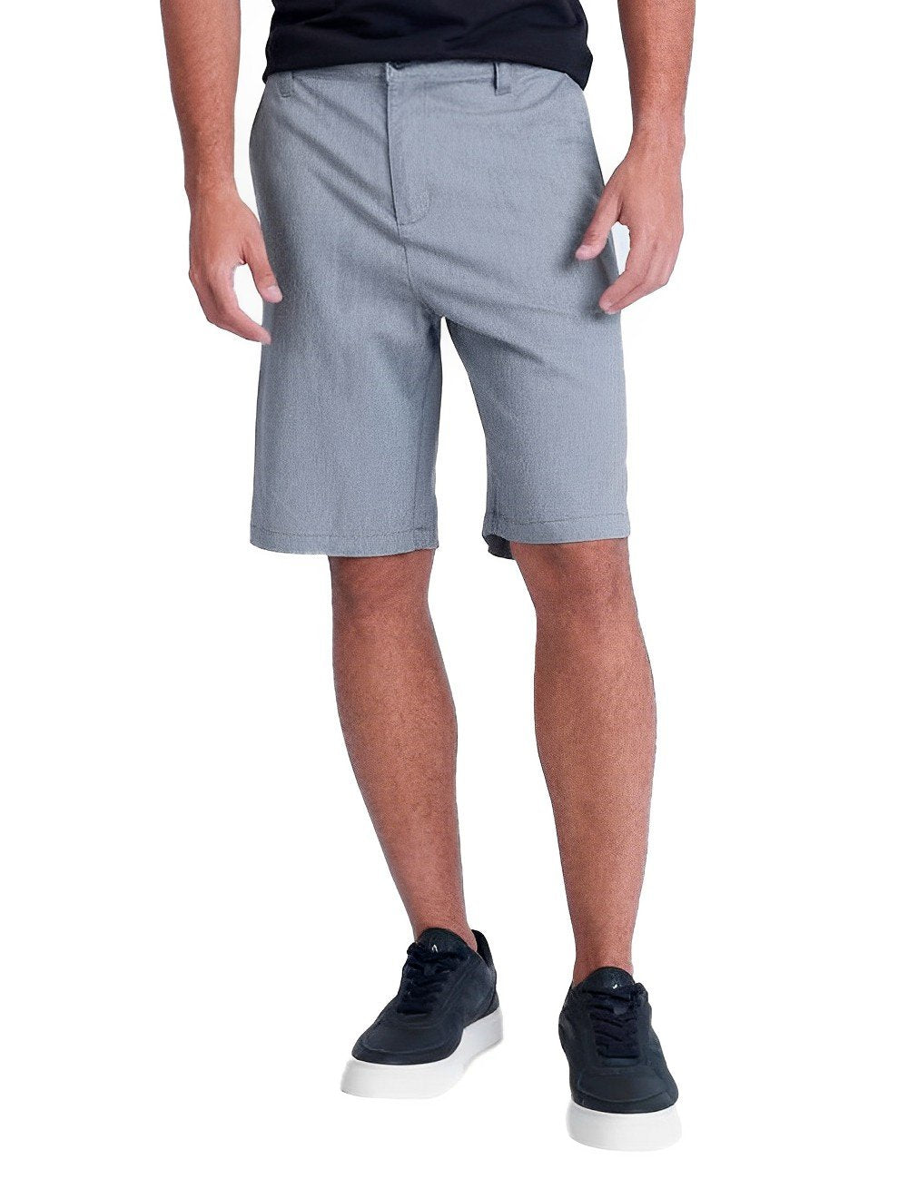 Bermuda Aramis Masculina Chino Maquinetada Cinza