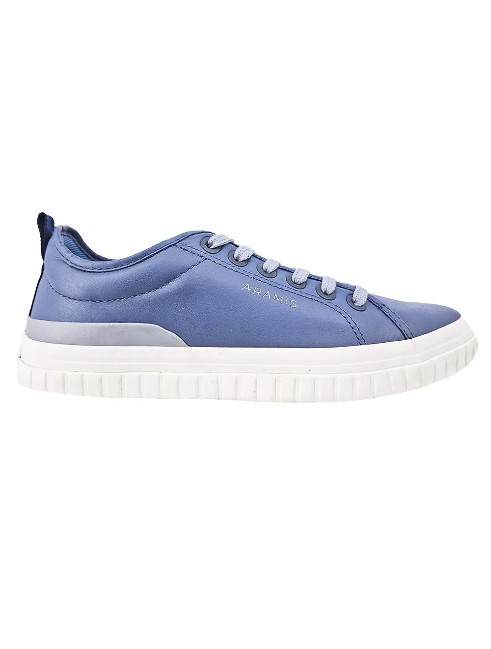 Tênis Aramis Masculino Couro Recortes Deep Leather Azul Índigo